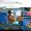 Rio 2016, tuffatori e l'illusione ottica delle scritte in tv