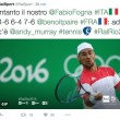 Rio 2016, tennis: Fognini ai quarti, ora c'è Murray