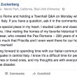 Terremoto Centro Italia, Mark Zuckeberg: "Molto dispiaciuto. Lunedì sarò a Roma"
