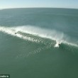 Surfista cavalca onda gigante, drone riprende 2