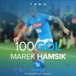 Hamsik 100 gol con Napoli: "Bellissimo traguardo ma conta squadra"