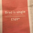 "Brad Pitt è single: vola a Los Angeles". Pubblicità Norwegian FOTO