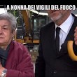 Nonna bolognese con Le Iene porta tortellini a pompieri Amatrice0