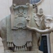 Roma. Elefante del Bernini in piazza della Minerva danneggiato dai vandali: zanna staccata 3