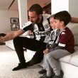 Leonardo Bonucci guarda derby a casa con i figli3