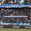 Empoli, striscione tifosi 'Centro Italia non mollare' FOTO
