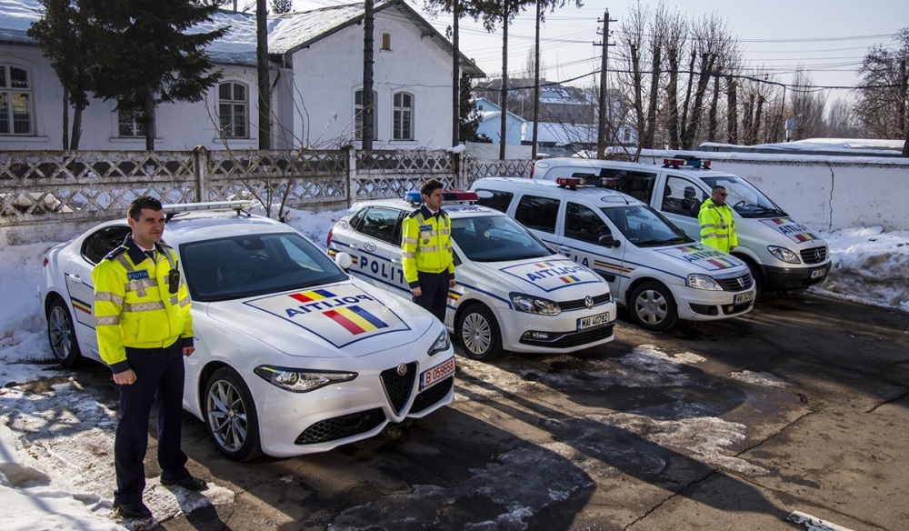 Alfa Romeo Giulia Veloce in dotazione alla polizia romena FOTO