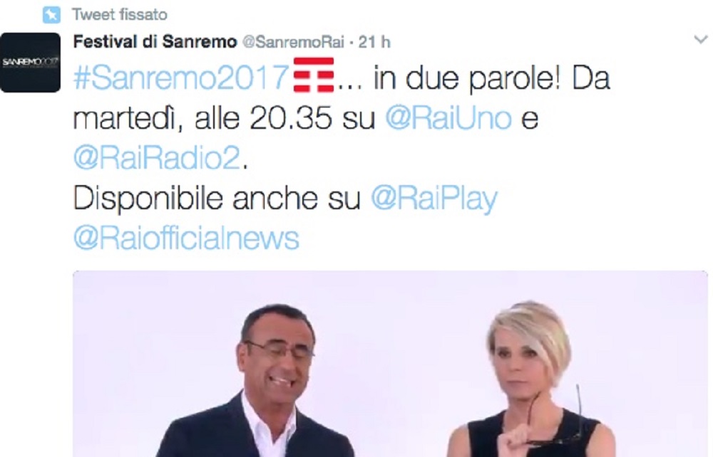Festival di Sanremo "made in Tim": logo nell'hashtag e...testimonial ospite