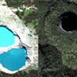 Indonesia, il mistero dei laghi che cambiano colore ogni giorno 2