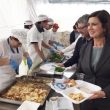 Laura Boldrini a pranzo ad Arquata del Tronto