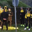 I giocatori del Borussia Dortumnd dopo l'attacco