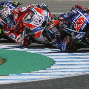 MotoGp Francia, Maverick Vinales vince: cadono Rossi e Marquez