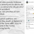 L'annuncio della morte di Rebecca Burger su Instagram