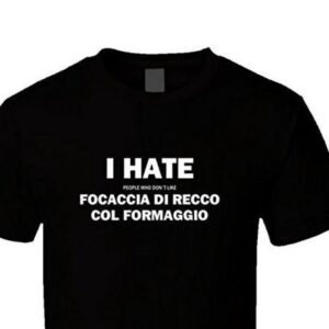 Focaccia di Recco, Amazon dedica t-shirt alla specialità italiana