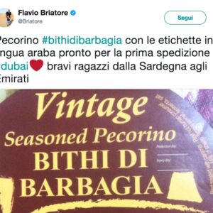 Flavio Briatore e il pecorino sardo che va a Dubai: "Bravi ragazzi"