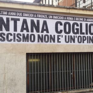 Roma, striscione con insulti a Enrico Mentana davanti agli studi di La7