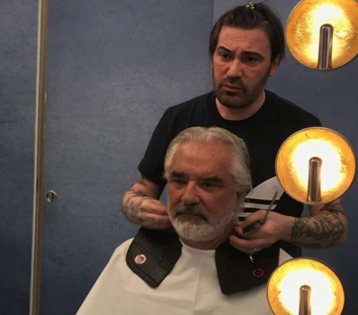 Flavio Briatore nuovo taglio di capelli e barba