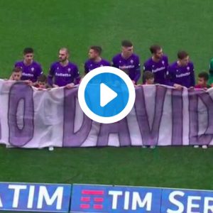 Fiorentina-Benevento, video con il minuto di silenzio per Davide Astori