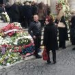 Il comico Antonio giuliani al funerale di Frizzi