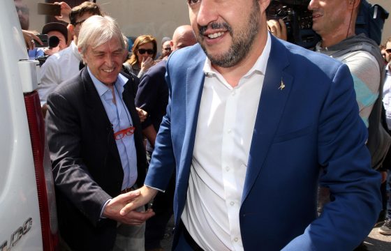 Sergio Bramini con Matteo Salvini