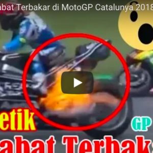 YOUTUBE Tito Rabat, la moto prende fuoco durante MotoGp Catalogna