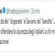 Salvini: "Boldrini mi dà del disperato e Saviano del bandito1