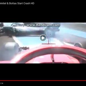 YOUTUBE Vettel-Bottas incidente al via del Gp Francia Formula 1, subito safety-car