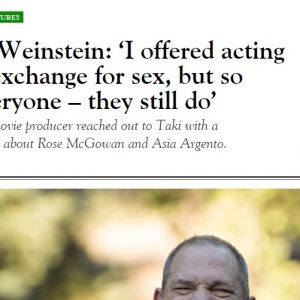 Weinstein: "Ho offerto lavoro in cambio di sesso". Poi smentisce