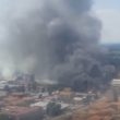 Bologna, incidente Borgo Panigale: incendio dall'elicottero dei vigili del fuoco