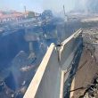 Bologna: squarcio autostrada A14 e ponte crollato dopo l'esplosione a Borgo Panigale FOTO