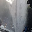 Roma, esplode tubo a Monteverde: effetto geyser FOTO-VIDEO