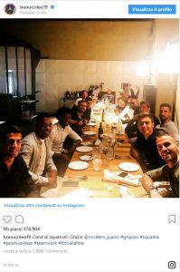 Juventus cena di squadra