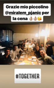 Juventus cena di squadra a Torino