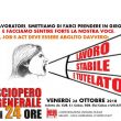 Sciopero generale 26 ottobre 2018, il volantino di CUB Milano