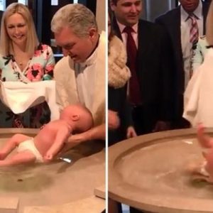 Battesimo finisce male: al prete scivola di mano il neonato77