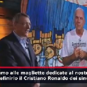 Gene Gnocchi, la copertina a Dimartedì e le magliette su Maurizio Landini VIDEO