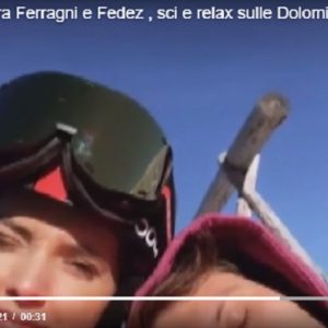 Chiara Ferragni e Fedez, Natale sulla neve: sci sulle dolomiti innevate VIDEO (Vista)