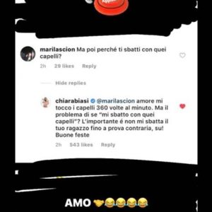 Chiara Biasi, ex di Zaza, attacca fan su Instagram: "L'importante è che non mi sbatta il tuo fidanzato..."