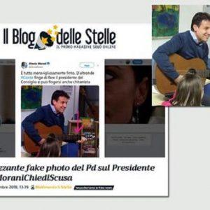 Giuseppe Conte con la chitarra, Morani (Pd) lo accusa di fingere. Ma la sua è una "fake photo"...
