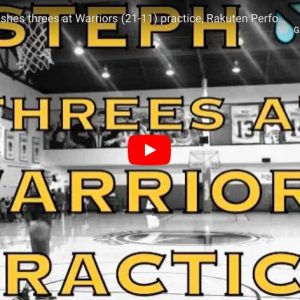 YouTube, Curry: 21 triple di fila durante allenamento con Golden State Warriors (VIDEO)
