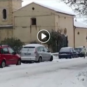 Lanciano (Chieti) sotto la neve, il VIDEO
