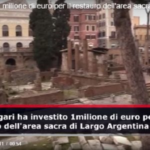 Bulgari, dona un milione di euro per il restauro dell'area sacra di Largo Argentina VIDEO (Agenzia Vista)