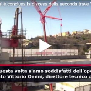 Ponte Morandi: oggi si è conclusa la discesa della seconda trave VIDEO (Agenzia Vista)