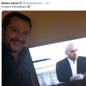 Matteo Salvini guarda Montalbano: "Lo adoro". Ma è la puntata sui migranti...