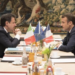 Conte e Macron al vertice Italia-Francia