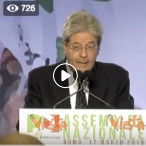Paolo Gentiloni presidente del Pd: il suo primo discorso VIDEO