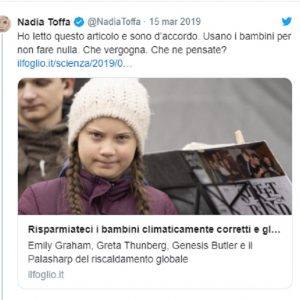 Nadia Toffa: "Greta Thunberg? Usano i bambini per non fare nulla". Scherzo o realtà? Su Twitter intanto scoppia il caos