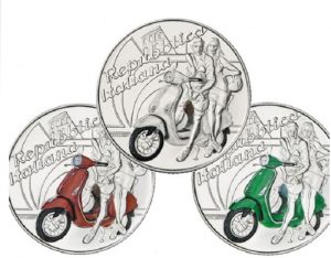 Moneta da 5 euro per celebrare la Vespa: meno di 20mila pezzi