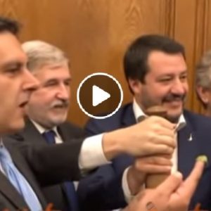 "Patto del pesto": Conte, Salvini e Toti mangiano trofie a Montecitorio2
