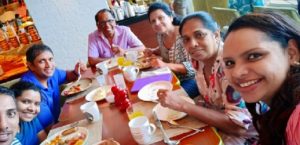 Sri Lanka, il selfie della chef Shantha Mayadunne prima dell'esplosione (foto Ansa)